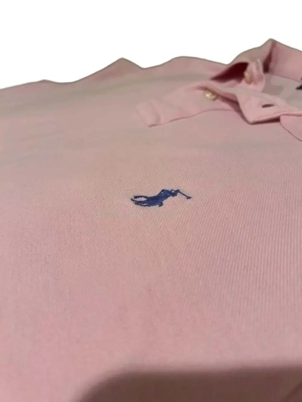 Polo Ralph Lauren Men's Custom Slim Fit Mesh Polo Shirt Pink Size Large